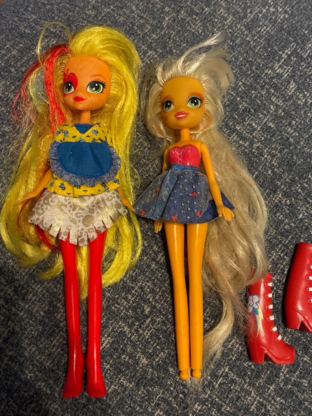 My Little Pony Equestria Girls Applejack dolls 2pc lot